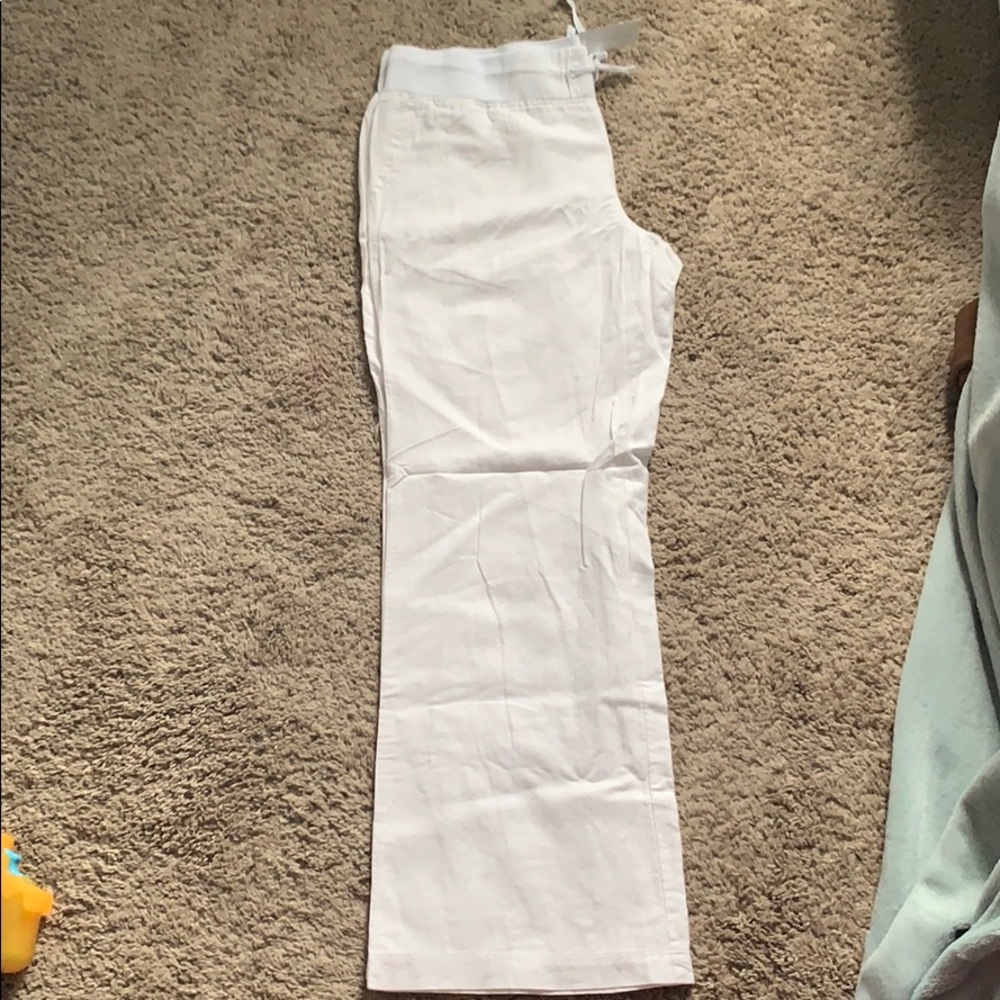 NWT New York & company wide leg linen pant sz XL